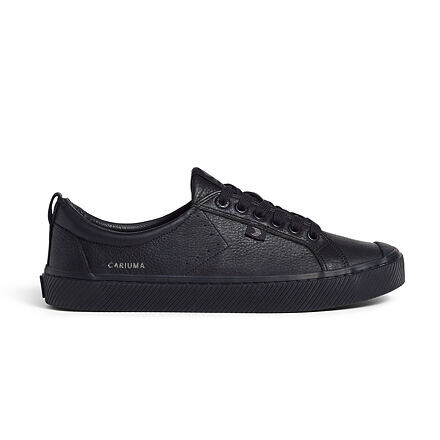 Pánské volnočasové boty Cariuma OCA Low All Black Premium Leather Sneaker