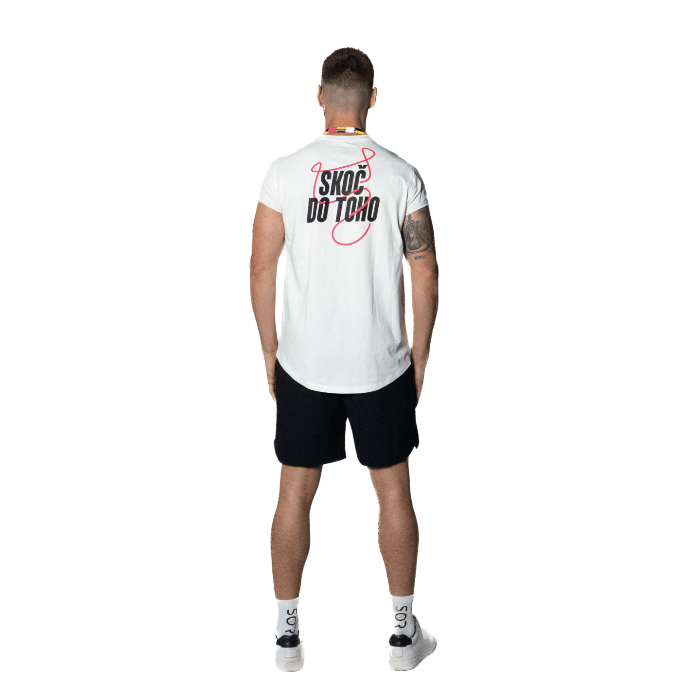 Tričko biele Skoč do toho unisex Veľkosť: L