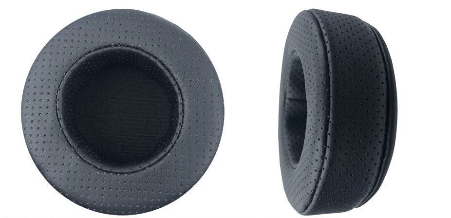 Náhradné náušníky pre slúchadlá Skullcandy Grind - Čierne s priedušnou kožou