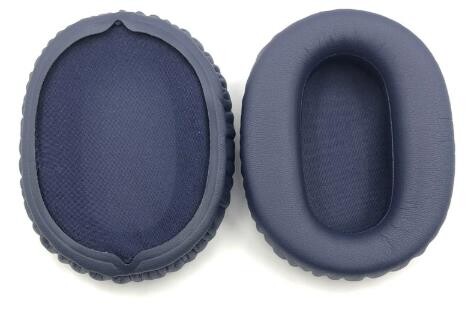 Náhradné náušníky pre slúchadlá Sony WH-CH710N - Modré, kožené