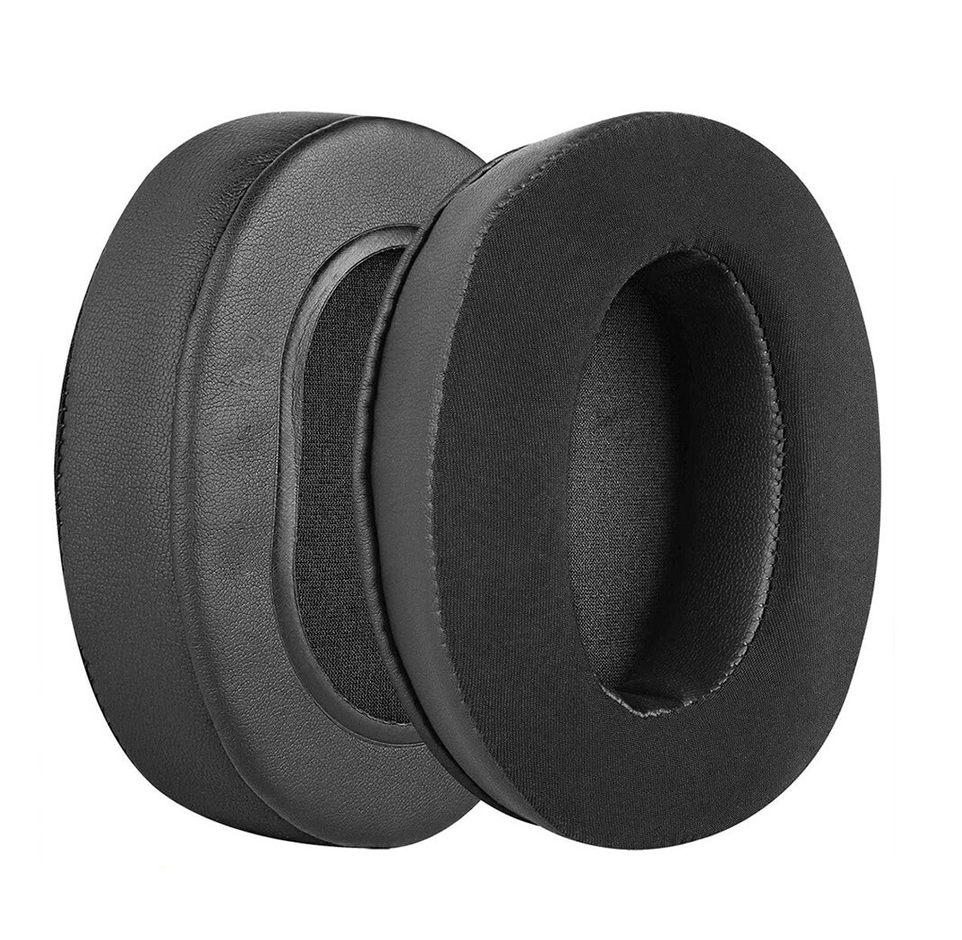 Náhradné náušníky pre slúchadlá Plantronics Rig 800HS - Čierne, neoprénové a kožené