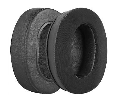 Náhradné náušníky pre slúchadlá Razer Kaira Pro - Čierne, kožené neoprénové