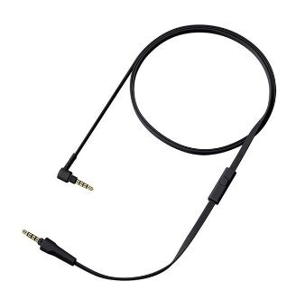 Audio kábel pre slúchadlá Sony WH-1000XM5, WH-1000XM4, WH-1000XM3, WH1000XM2, MDR-1000X - Čierny, silikónový