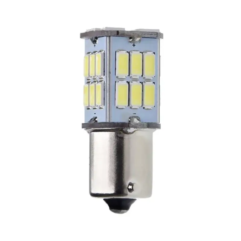 BA15S, 30 SMD 5730 LED, 6V - Bielá