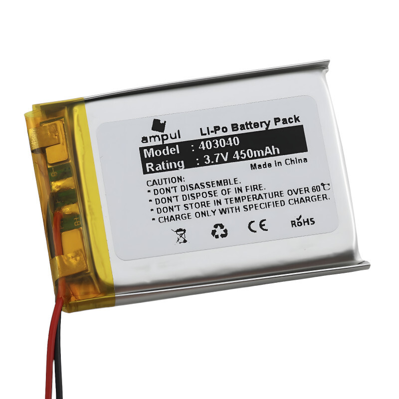 Li-Pol batéria 450mAh, 3.7V, 403040
