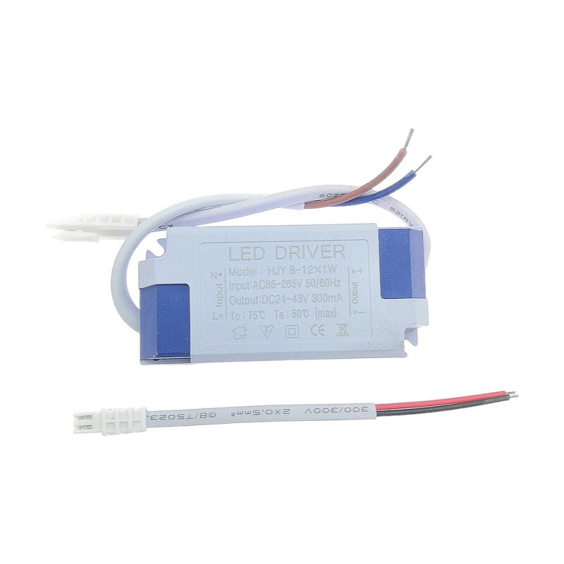 Napájací zdroj pre 8-12W LED, 24-43V, 300mA, IP40