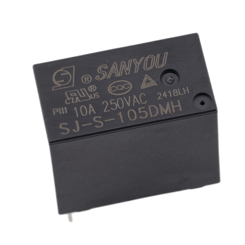 Relé SJ-S-105DMH, 5V DC/250V AC 10A