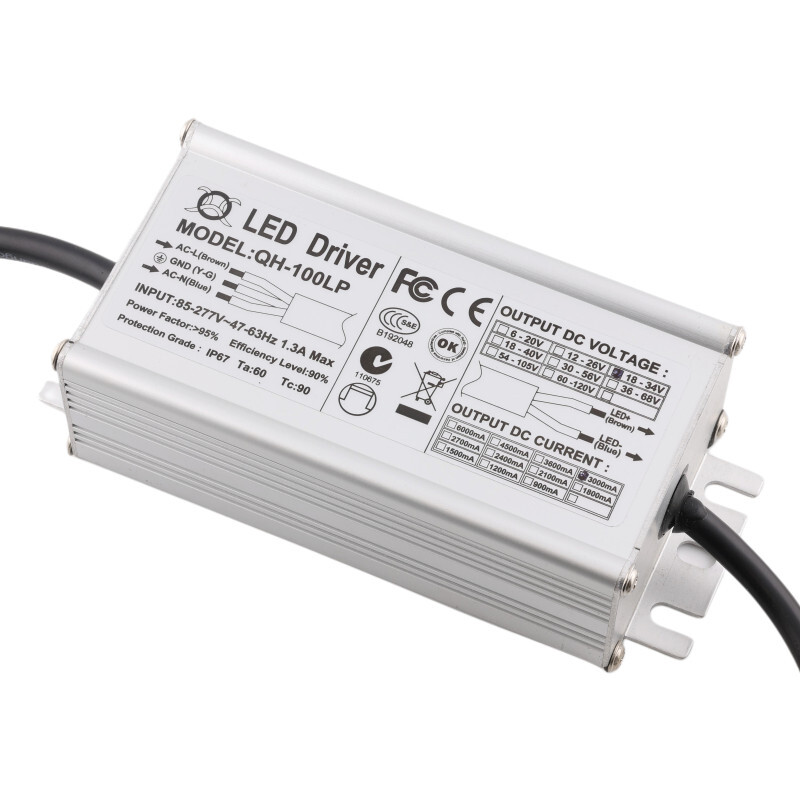 Napájací zdroj pre LED, 100W, 18-34V, 3000mA, IP67