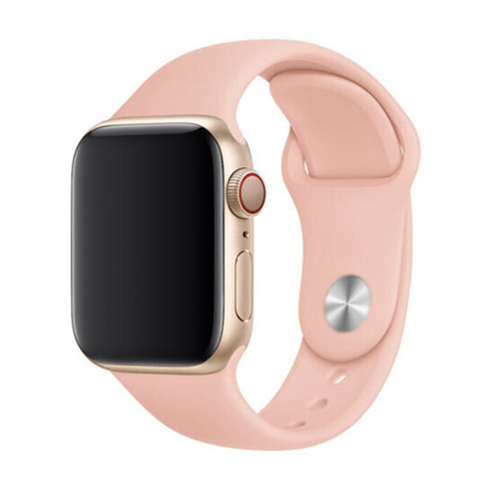 Marvelli - Jednofarebný remienok na Apple Watch - Pink Veľkosť: 42/44/45/46/49mm, Obvod: S-M (menší až stredný obvod zápästia), Farba: Ružová