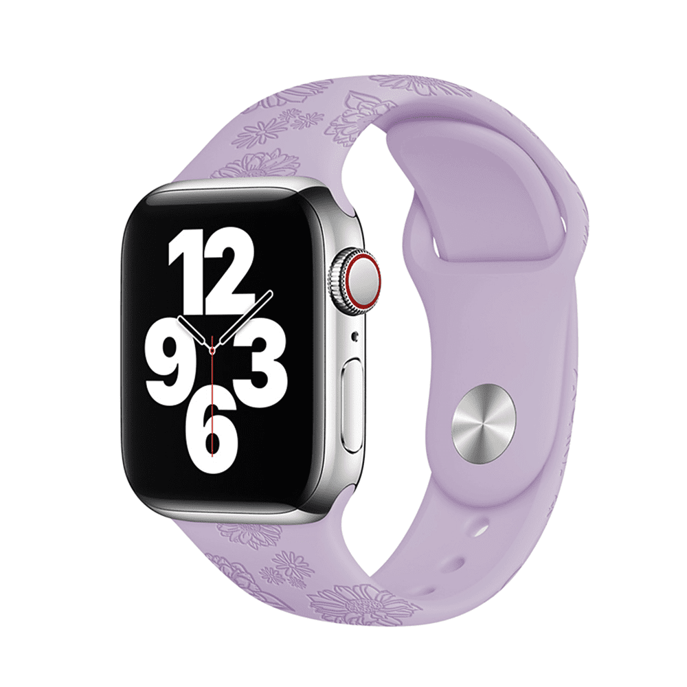 Letný remienok na Apple Watch - Fialová slnečnica Veľkosť: 42/44/45/46/49mm, Obvod: M-L (stredný až väčší obvod zápästia), Farba: Fialová