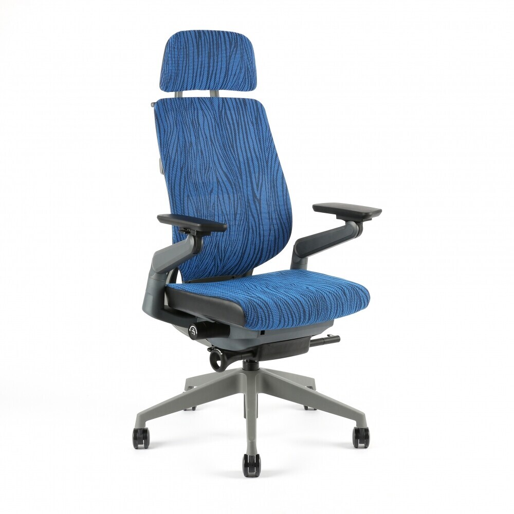 Kancelárska ergonomická stolička KARME MESH — viac farieb Modrá melírovaná