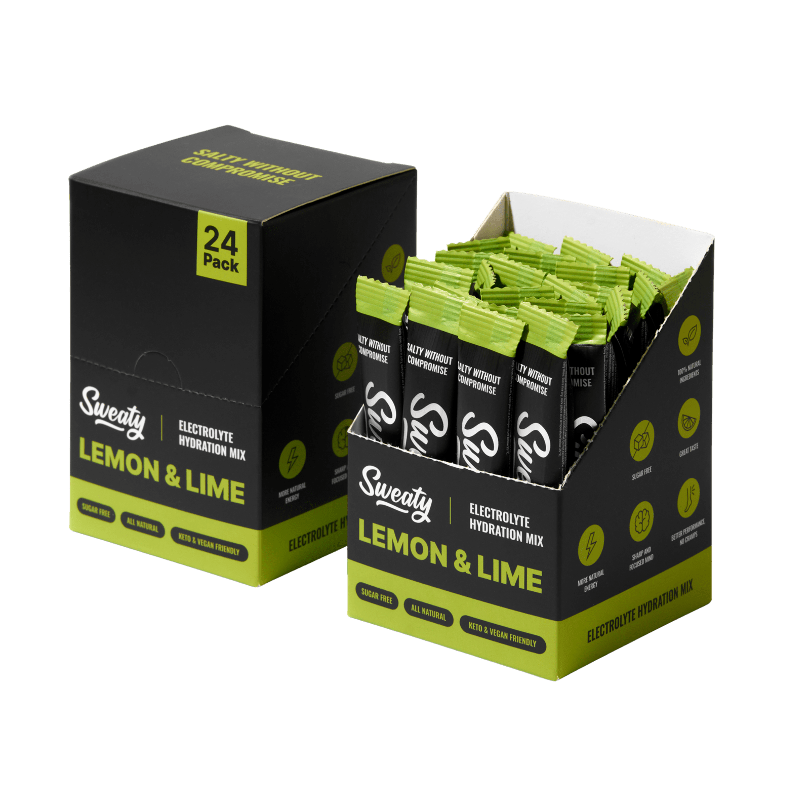 SWEATY Electrolyte Hydration Mix Lemon & Lime 24 x 6 g