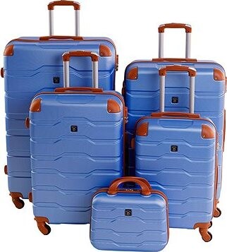 BERTOO cestovný kufor Firenze – modrá sada 5 v 1
