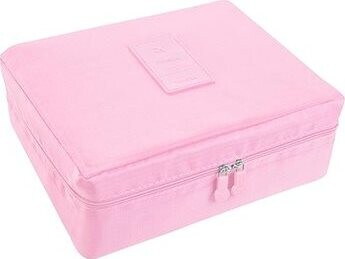 Kufryplus Kozmetická taška Travel 13785 svetlo ružová