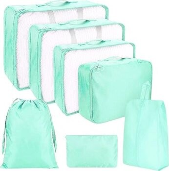 Kufryplus Cestovné organizéry SN0156 mätovo zelené