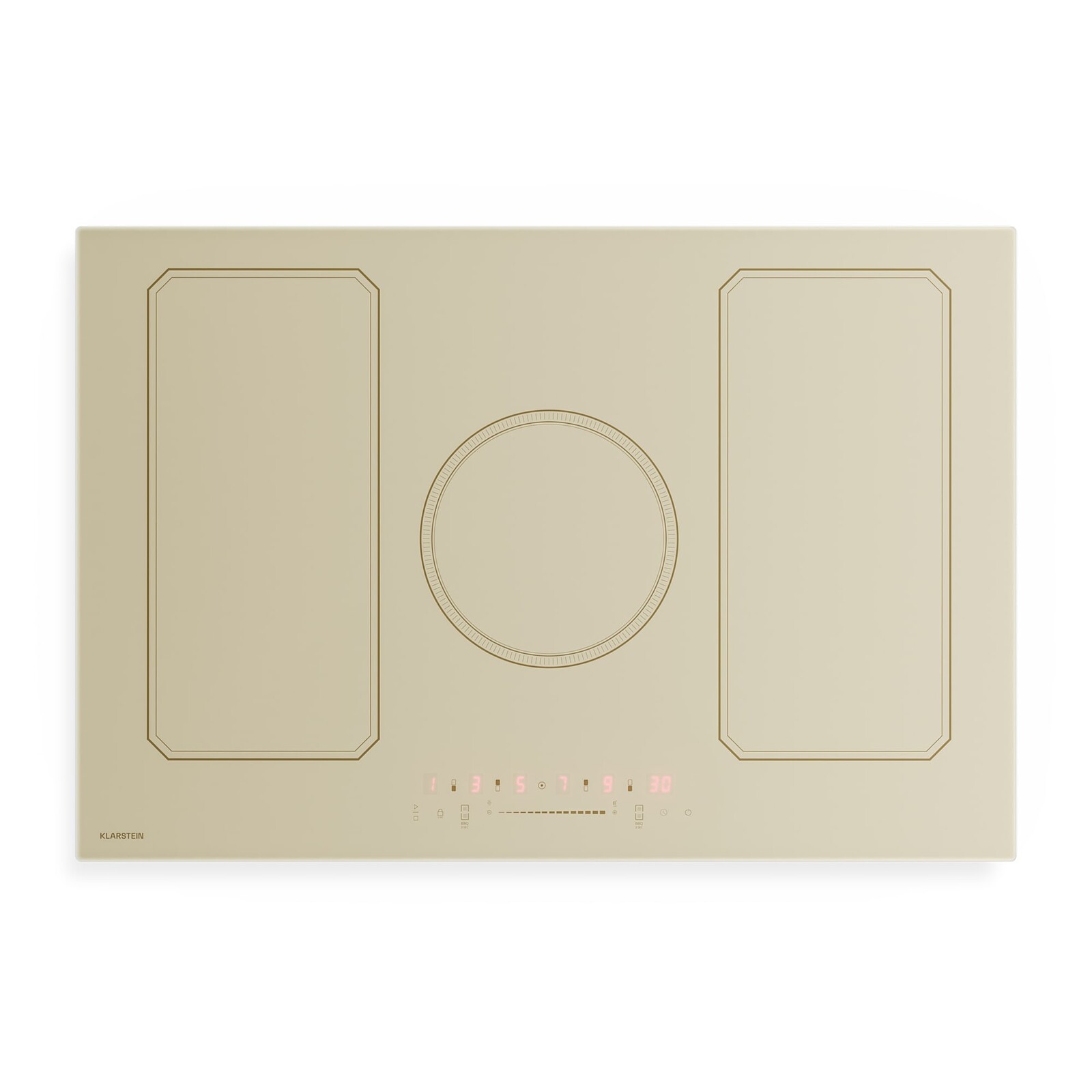 Klarstein Victoria indukčná varná doska | 5 varných zón | retro estetika | 11500 W | 77 cm