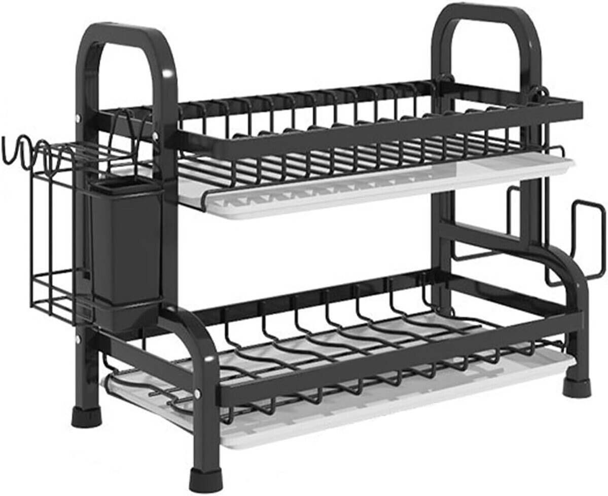 MAKRO - Odkvapkávač poschodový 62x25x40cm, čierny
