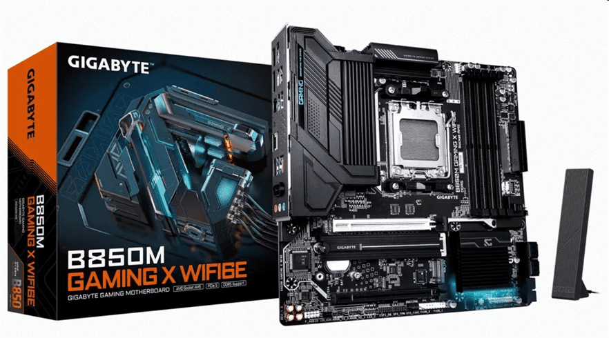 Gigabyte B850M GAMING X WIFI6E, AMD B850, AM5, 4xDDR5, mATX B850M GAMING X WF6E