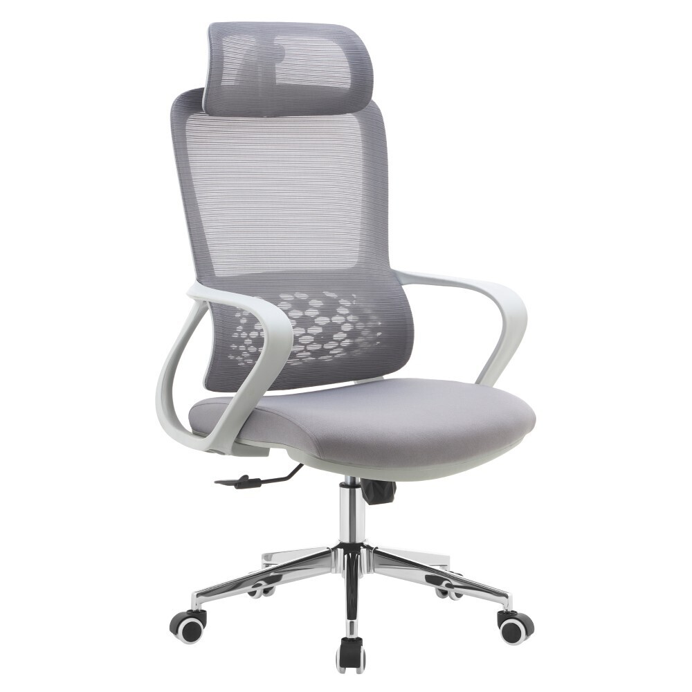 KONDELA Foster Typ 1 kancelárske kreslo sivá / chróm