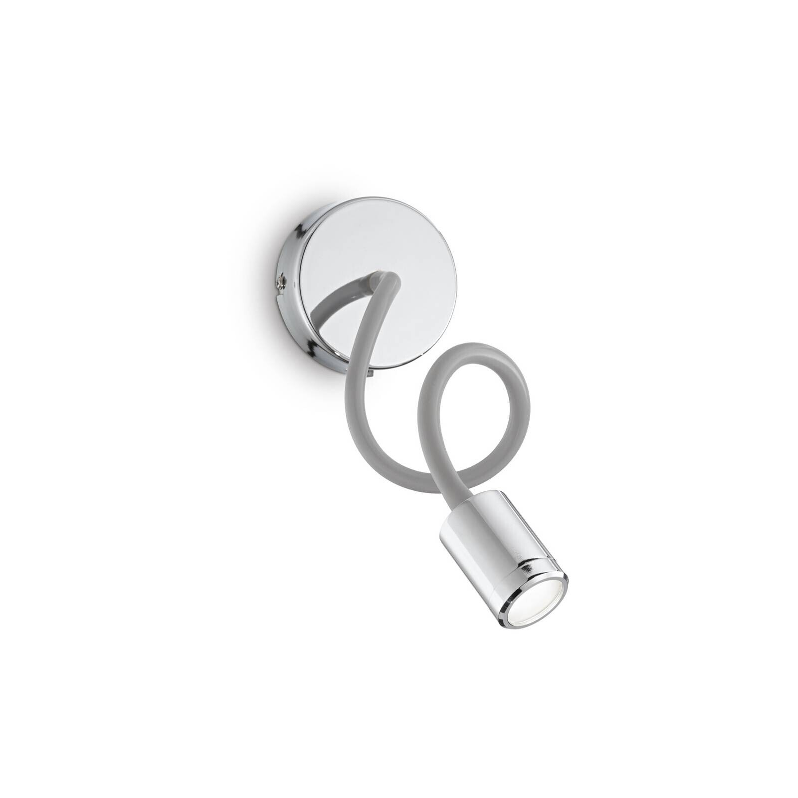 Ideal Lux LED nástenné svetlo Focus 1, chrómová farba, 55 cm