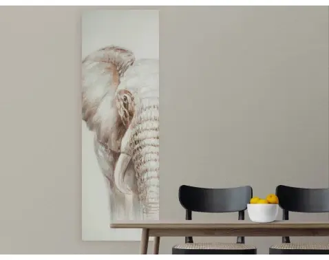 Ručne maľovaný obraz Slon 40x120 cm%