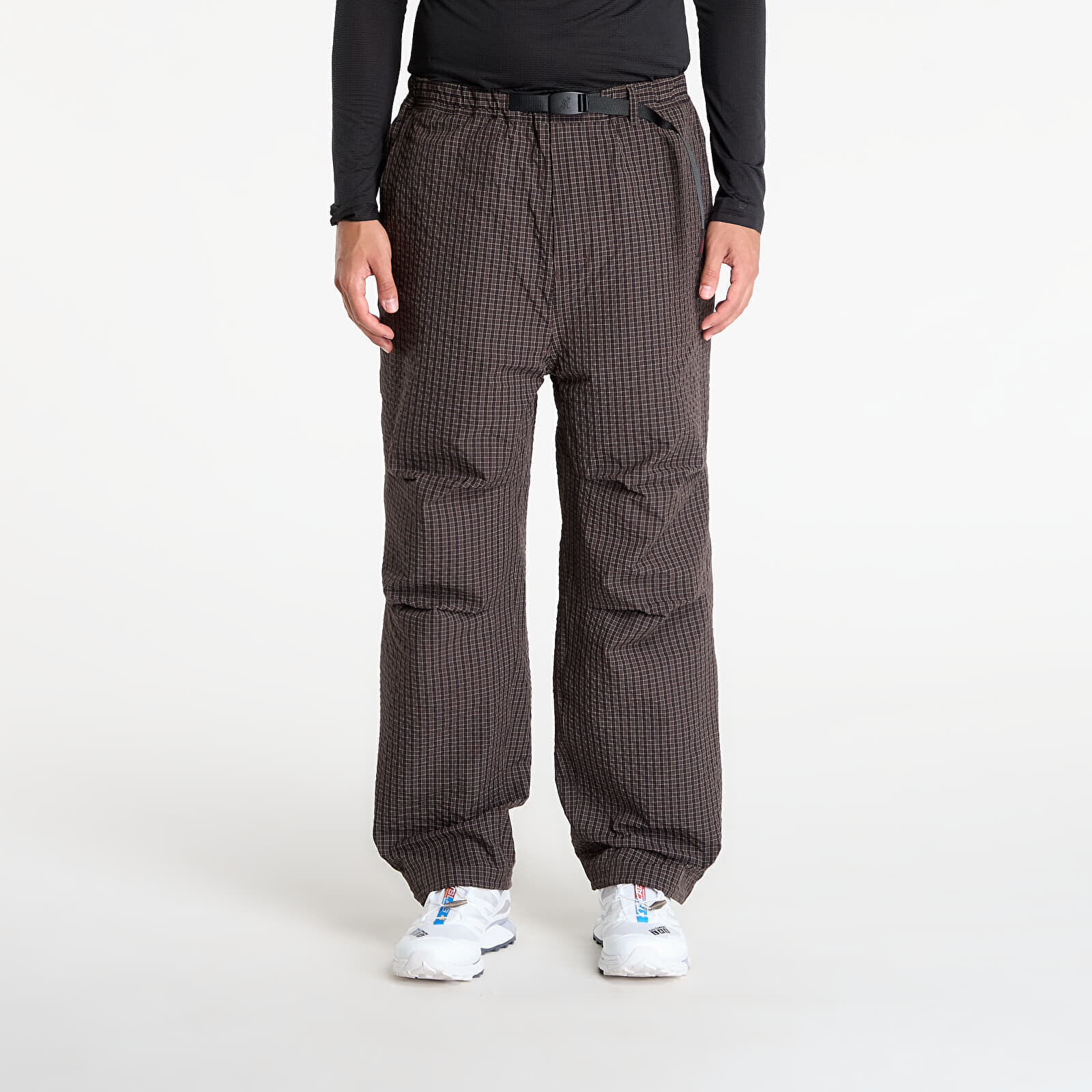 Kalhoty Gramicci Northside Plaid Pant Deep Brown M