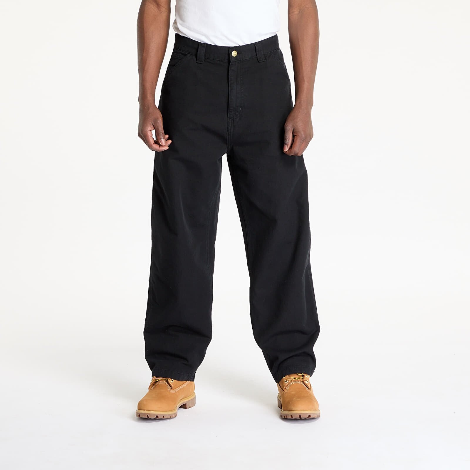 Kalhoty Carhartt WIP OG Single Knee Pant Black Stone Washed L