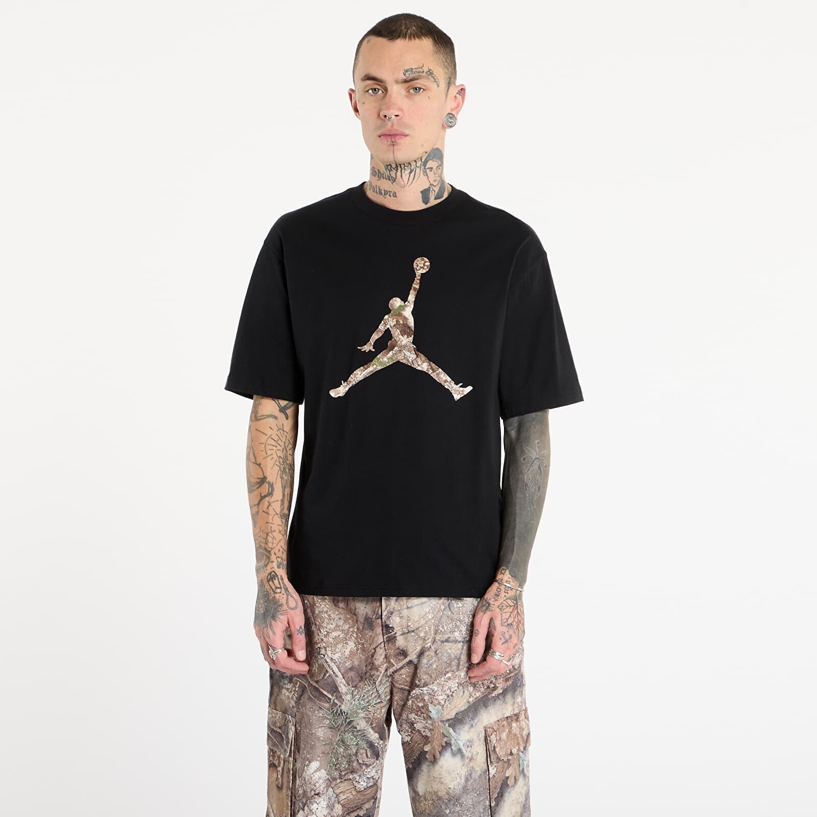 Tričko Jordan Brooklyn Men's Realtree Jumpman T-Shirt Black/ Sail L
