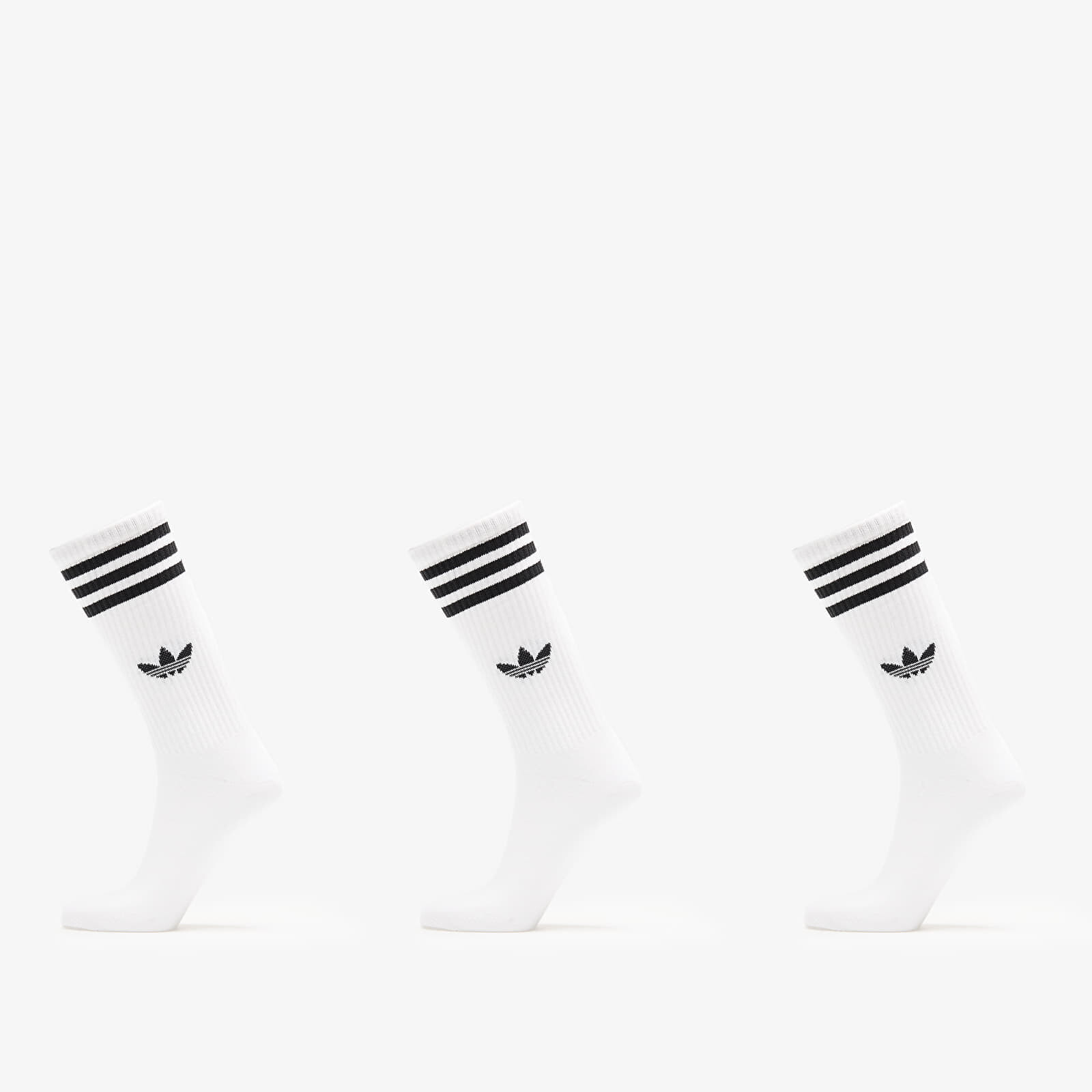 Ponožky adidas 3S High Crew Socks 3-Pack White/ White/ White S