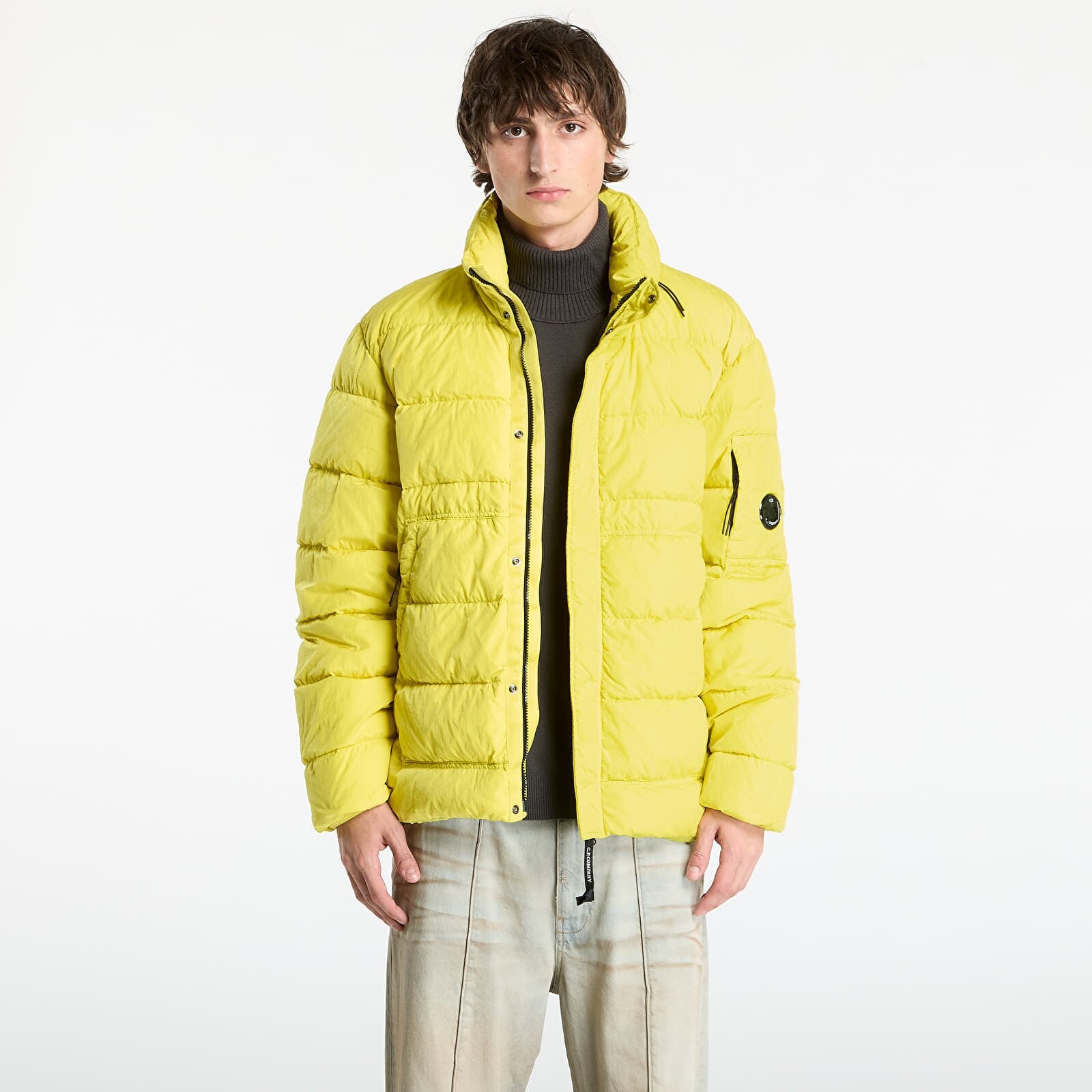 Bunda C.P. Company Chrome-R Down Jacket Green Sheen Yellow L
