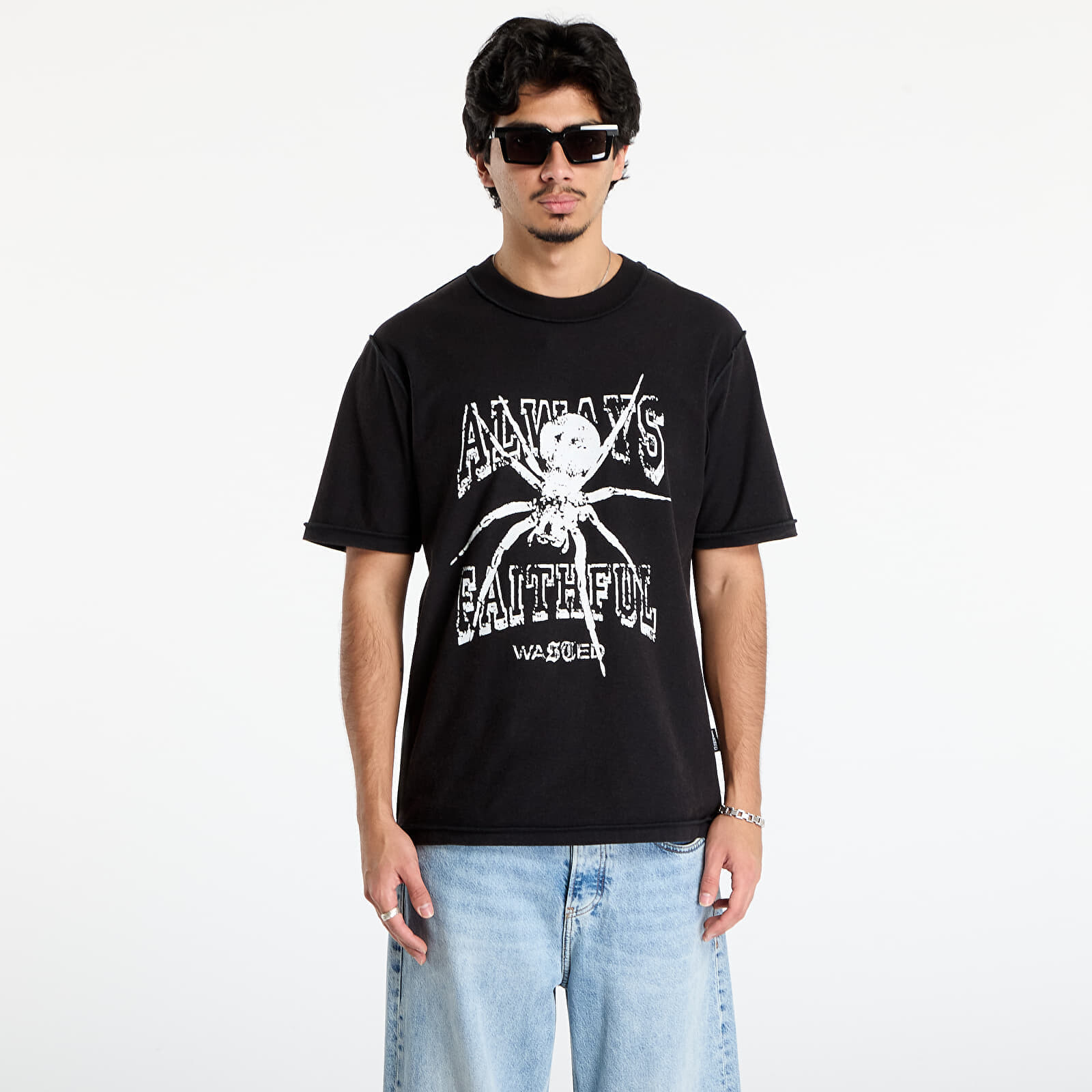 Košeľa Wasted Paris M Authentic Reverse T-Shirt Faded Black M