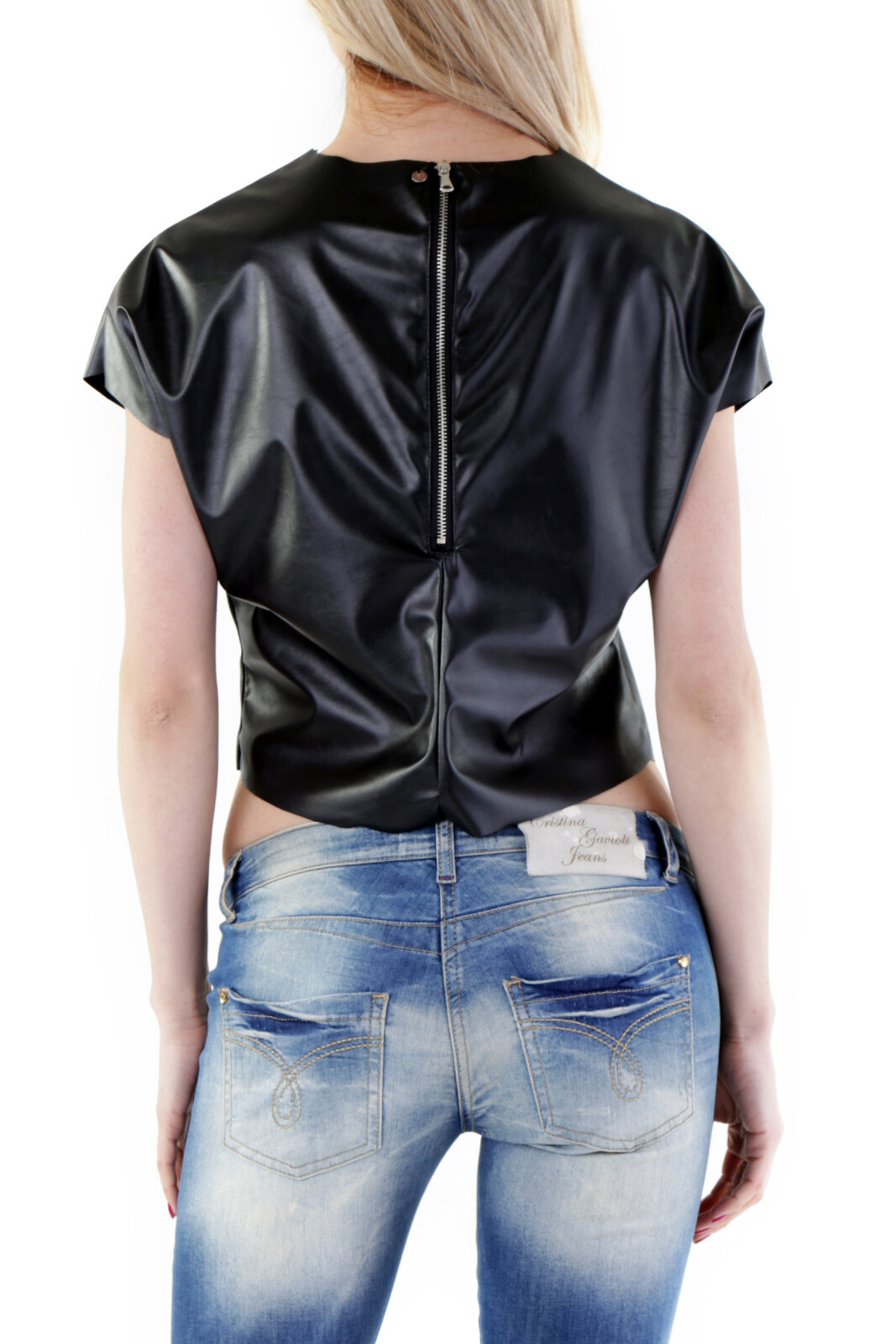 Dámsky sexy top s krátkymi rukávmi