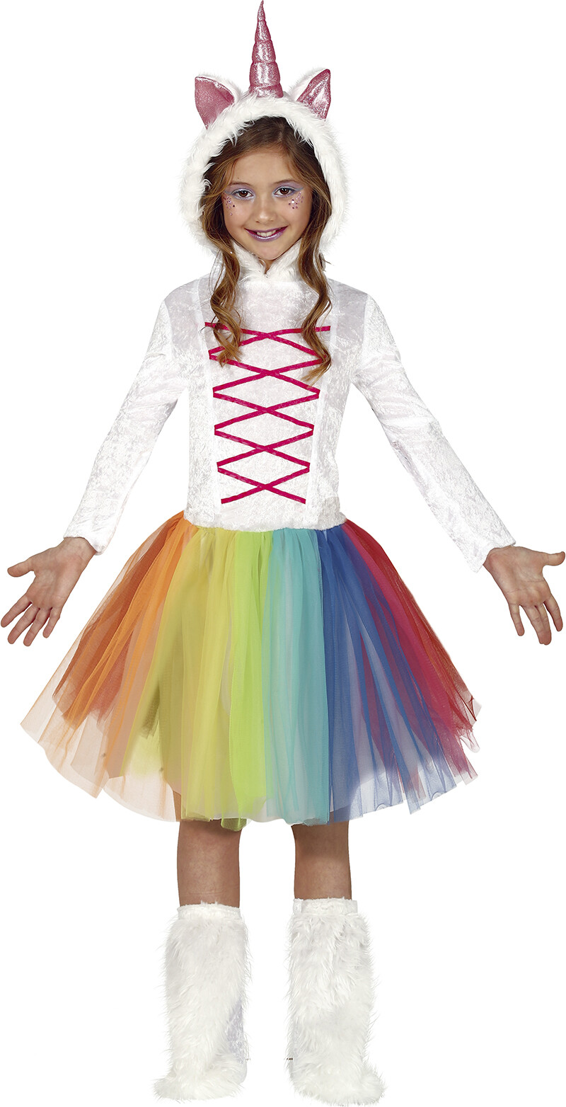 Guirca Detský kostým - Farebný jednorožec Veľkosť - deti: S: 101-109 cm
