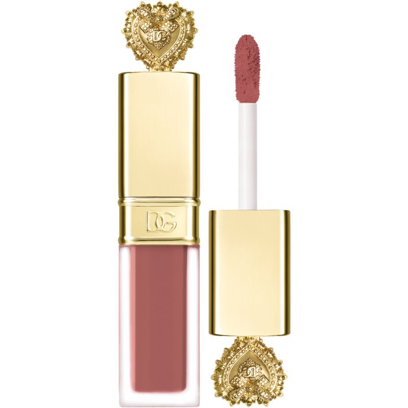Dolce&Gabbana Flawless Everkiss Liquid Lip Mini matný tekutý rúž odtieň 105 Respect - Rosy Nude 3 ml