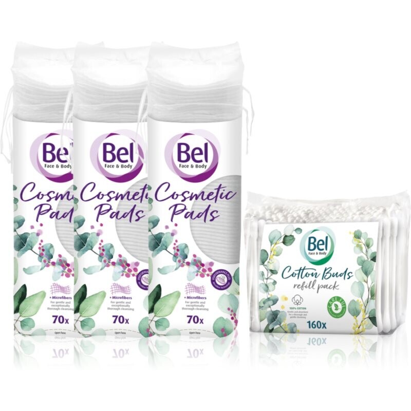 Bel Face & Body Cosmetic Pads + Cotton Buds výhodné balenie