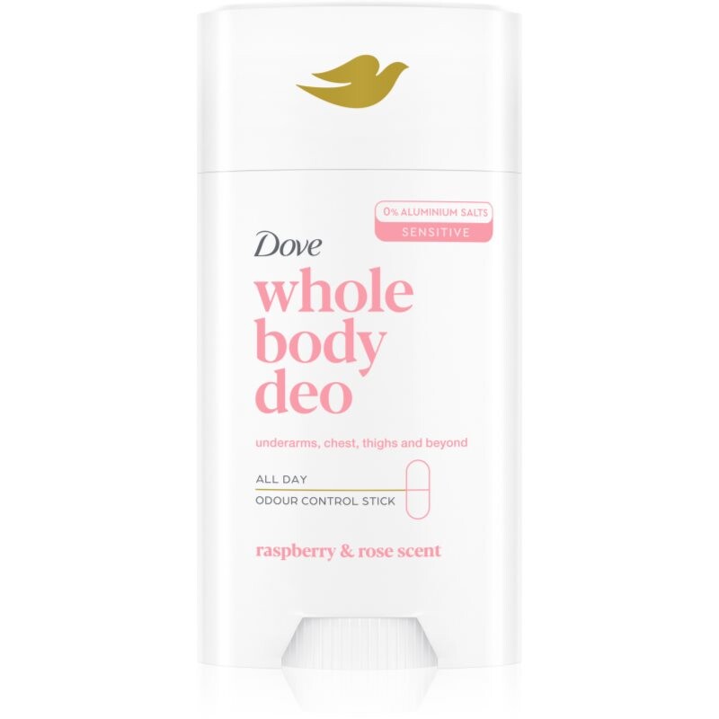 Dove Raspberry & Rose tuhý dezodorant na telo 75 ml