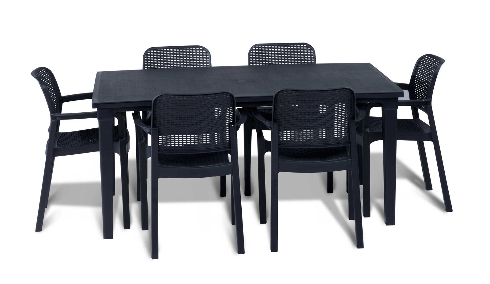 Elvisia Záhradný set LUNA 6 + 1 | grafit