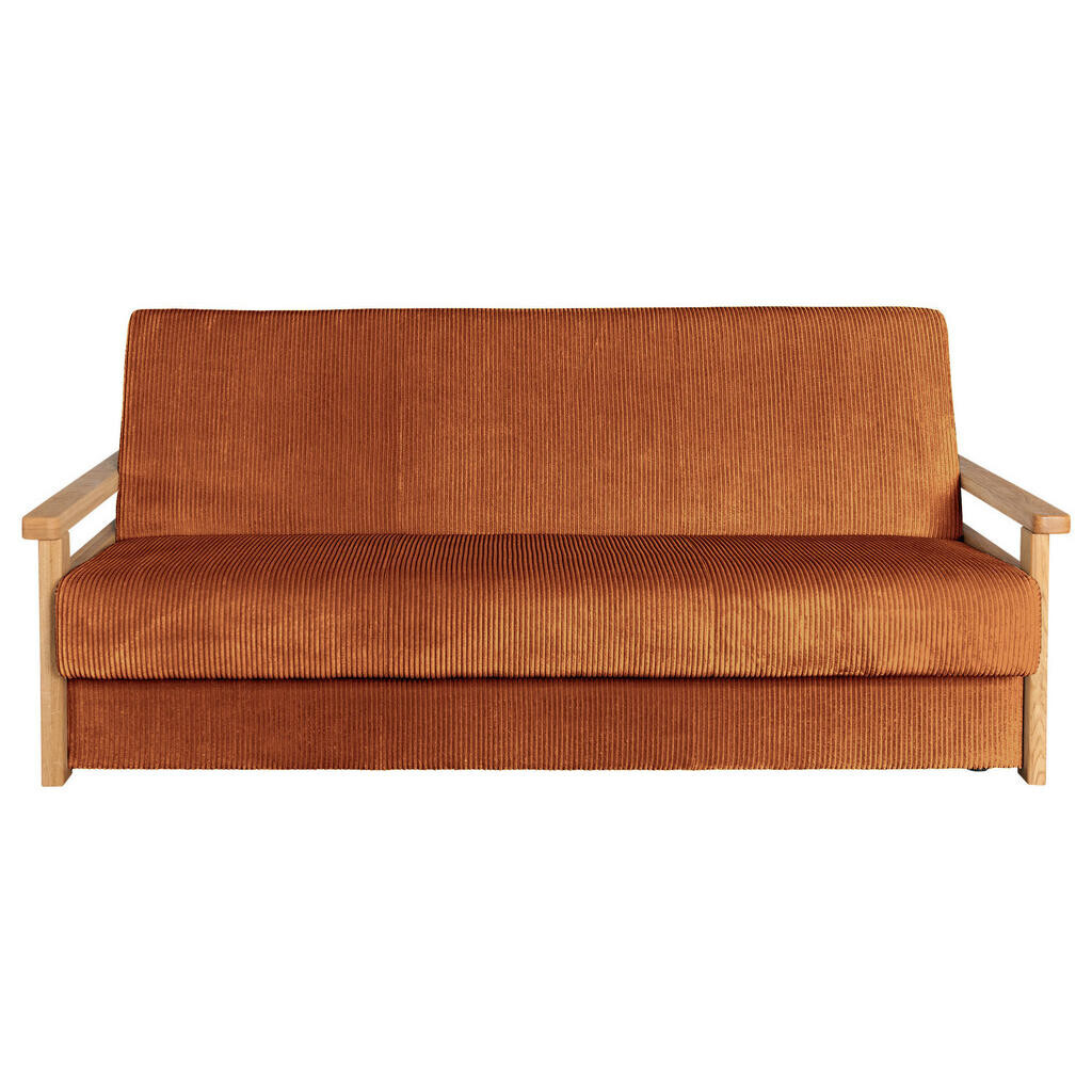 P & B ROZKLADACIA POHOVKA, textil, terakotová