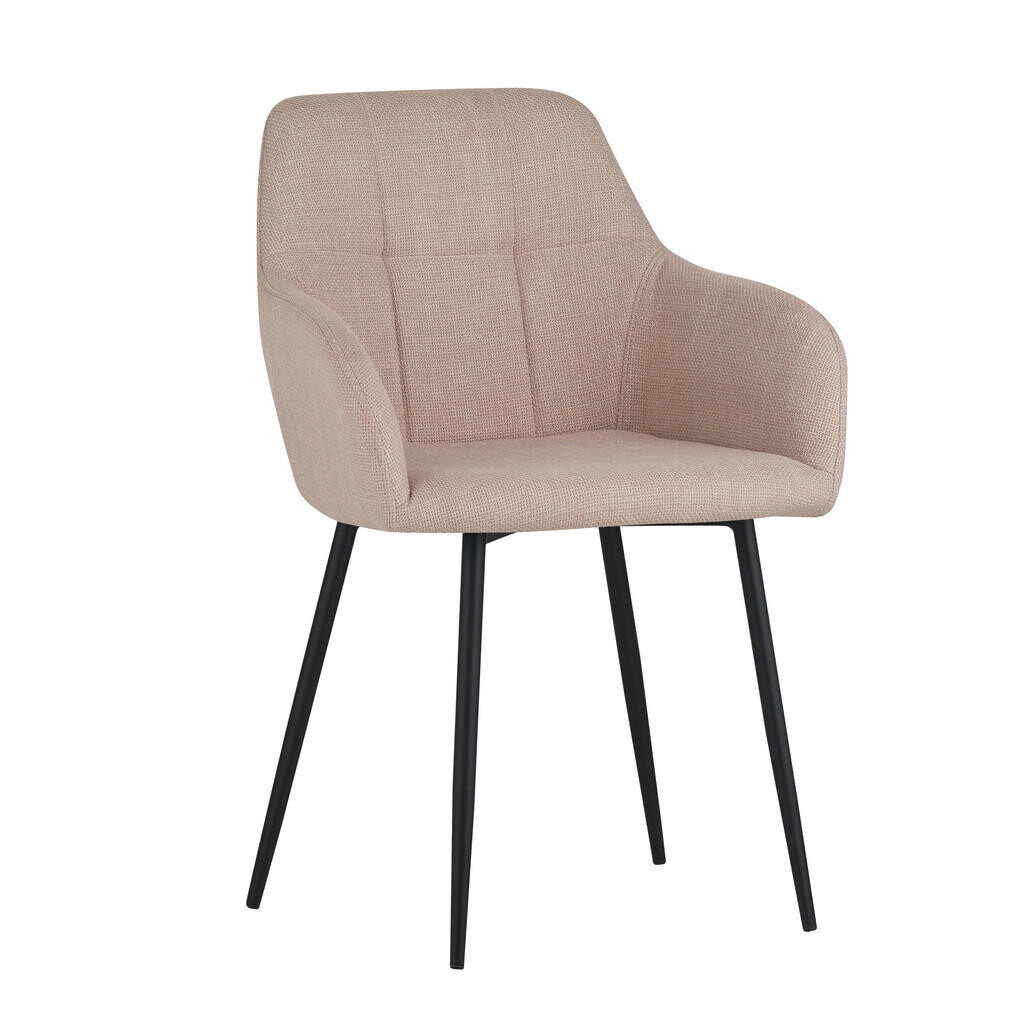 Livetastic STOLIČKA S PODRÚČKAMI, oceľ, tkaná textília, béžová