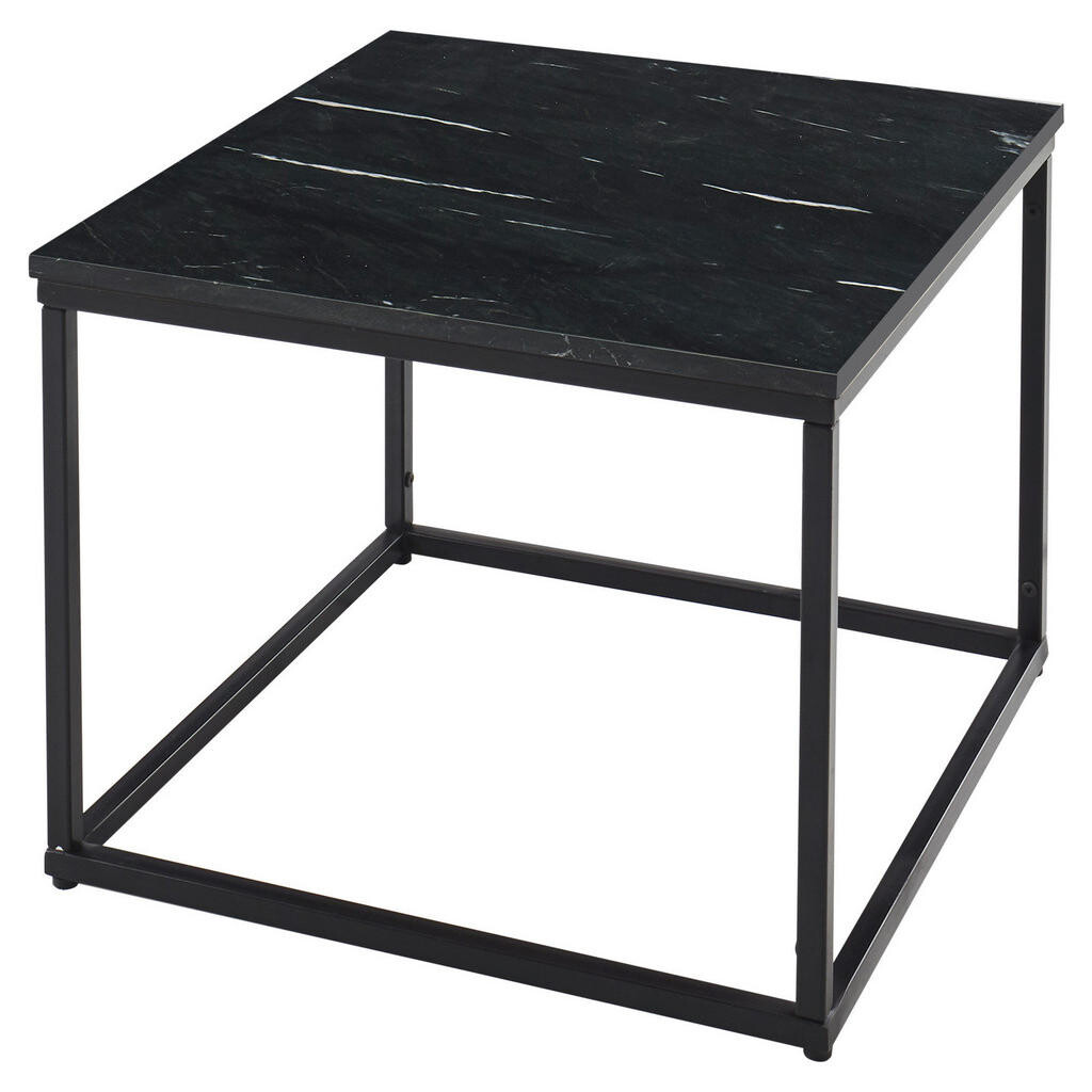 Novel KONFERENČNÝ STOLÍK, čierna, kameň, 60/60/46 cm