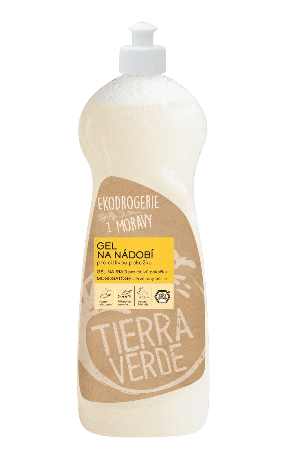 TIERRA VERDE Gél na riad pre citlivú pokožku 1 l