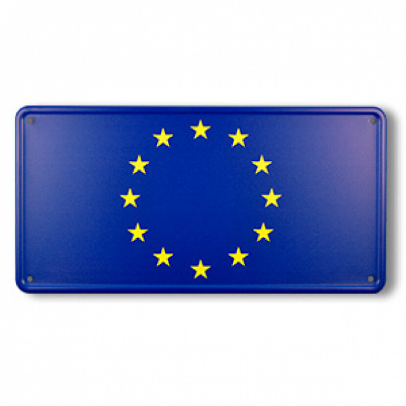 Ceduľa plechová Promex vlajka Európska únia (EÚ) - farebná
