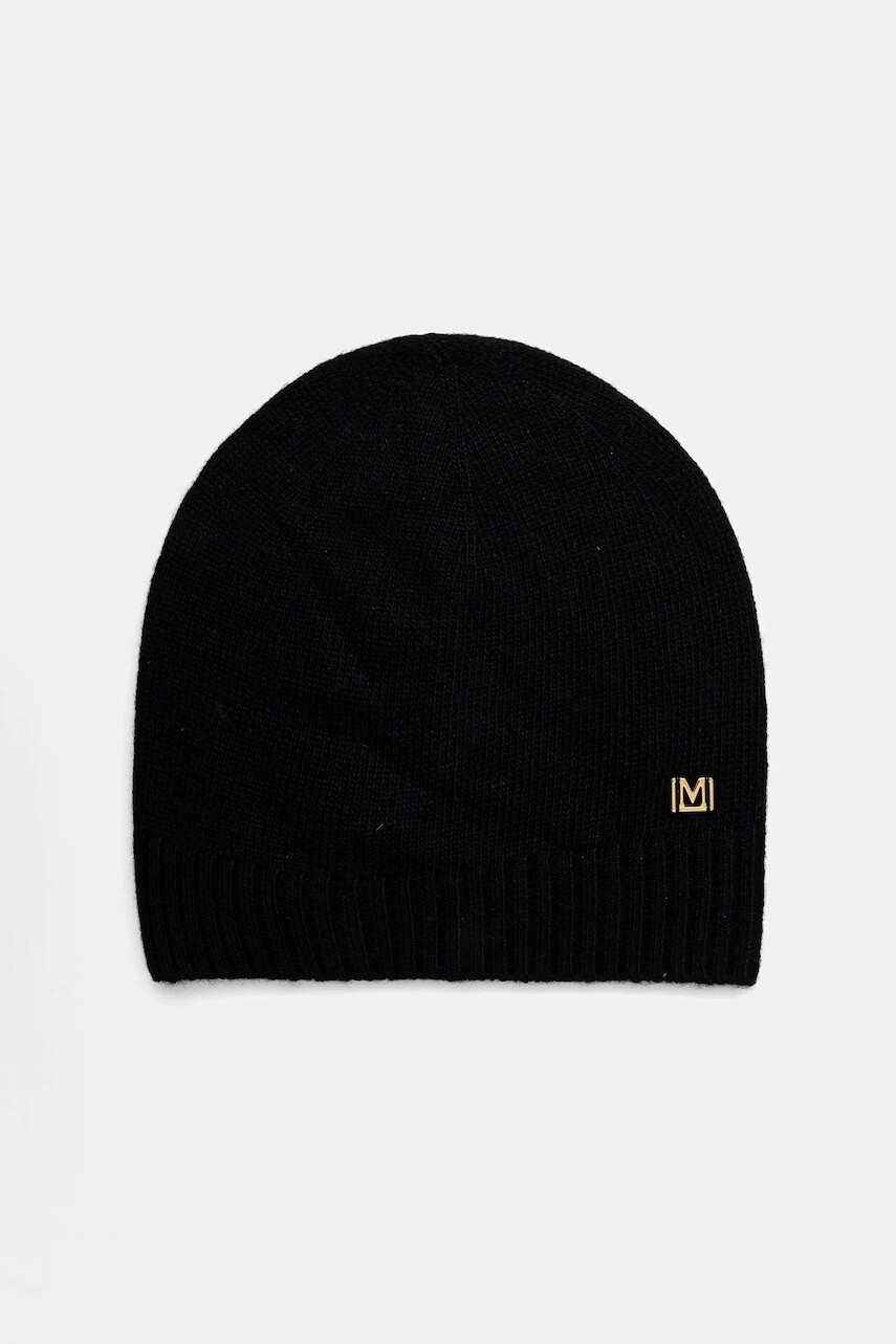 Čiapka s prímesou vlny Marciano by Guess AFRAH čierna farba, 5BGZ13 5893Z