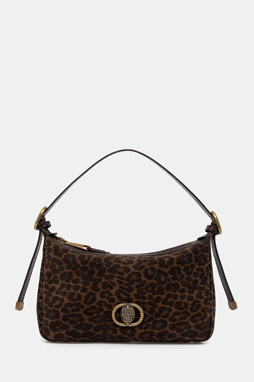 Kožená kabelka Kurt Geiger London CHELSEA hnedá farba, 4979135289