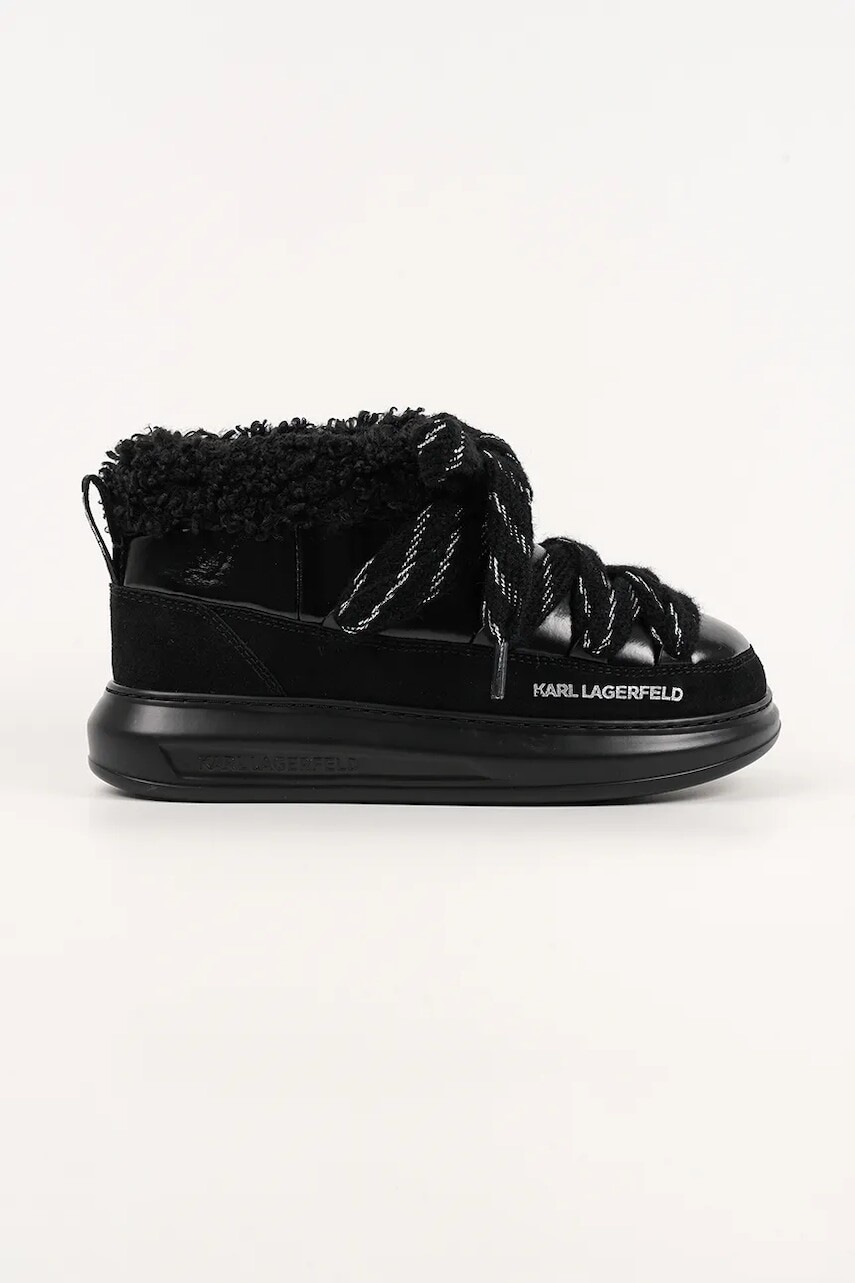 Snehule Karl Lagerfeld KAPRI KOSI čierna farba, KL44525