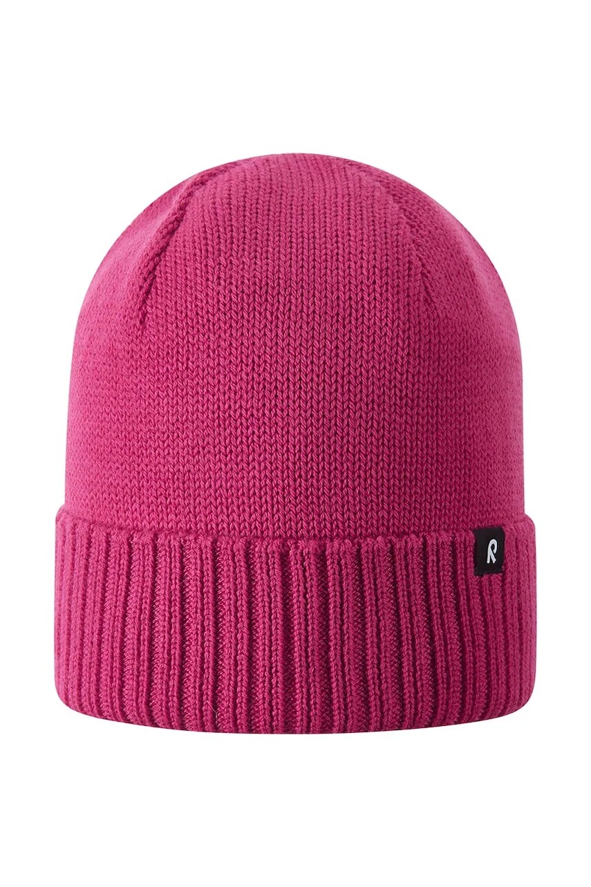 Detská čiapka s prímesou vlny Reima Kalotti ružová farba, 5300232B