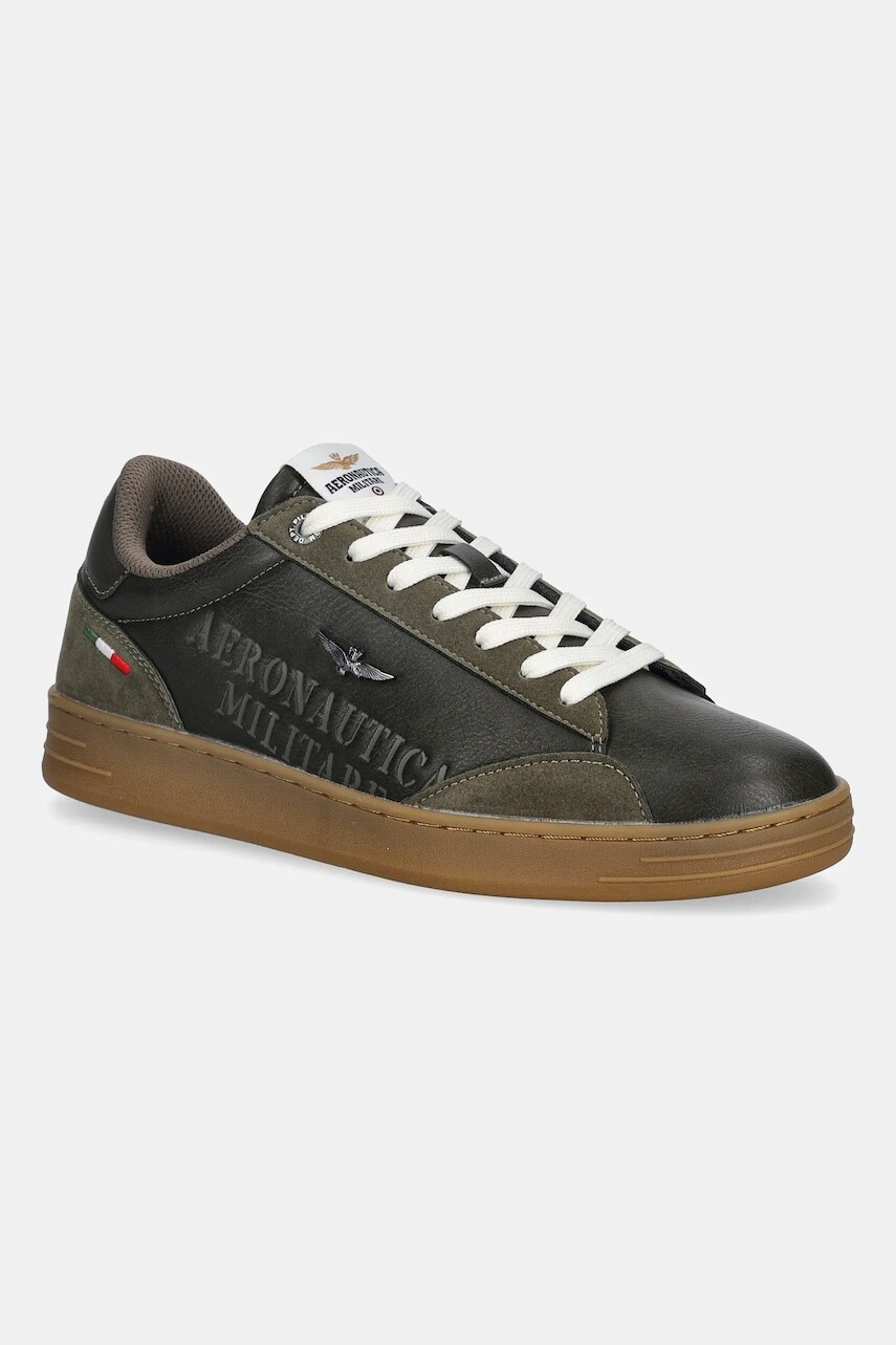 Tenisky Aeronautica Militare SNEAKERS zelená farba, 252SC0306UCT03385