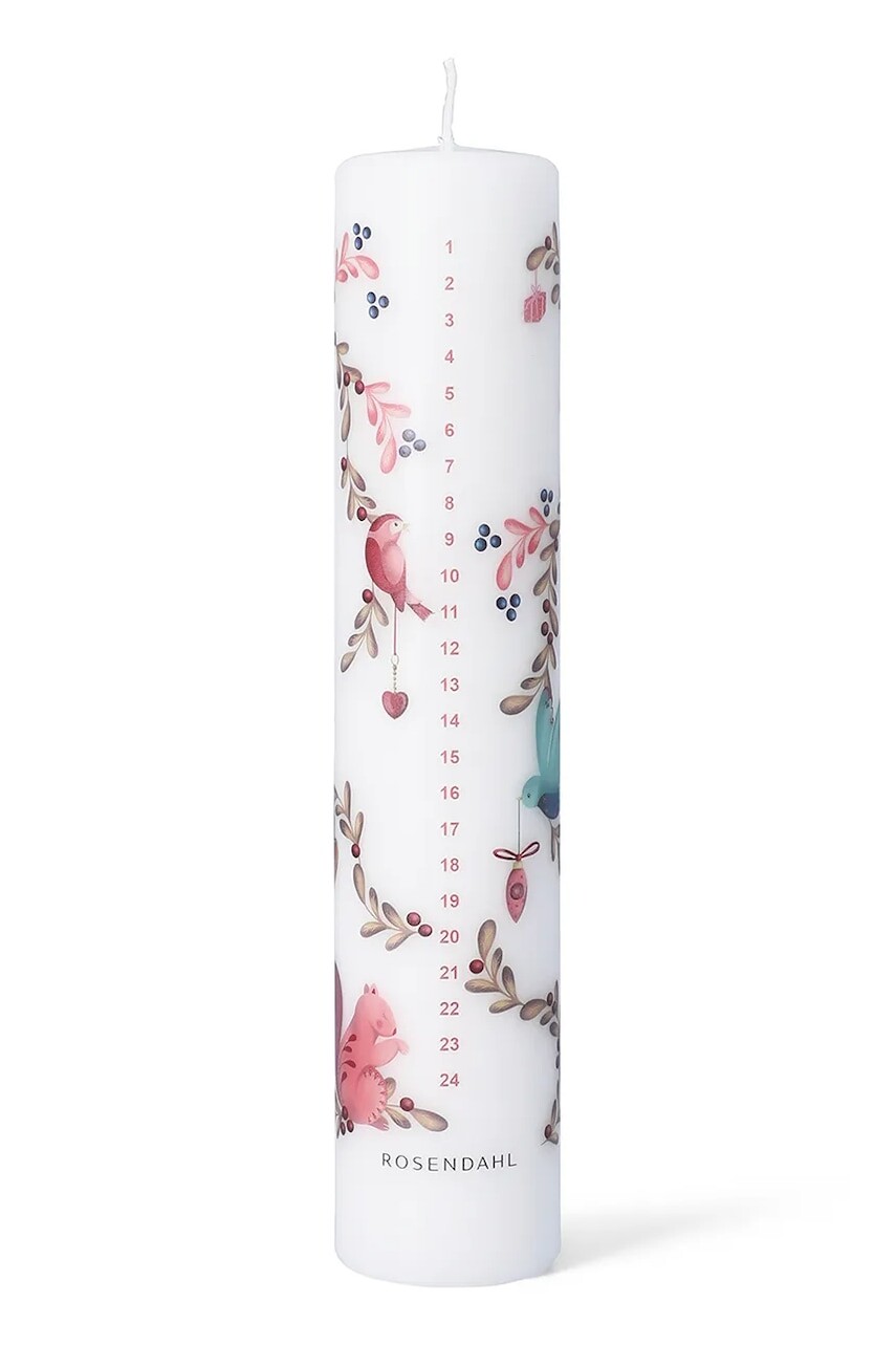 Adventná sviečka Rosendahl Cottage Advent Candle 2025 5 cm biela farba