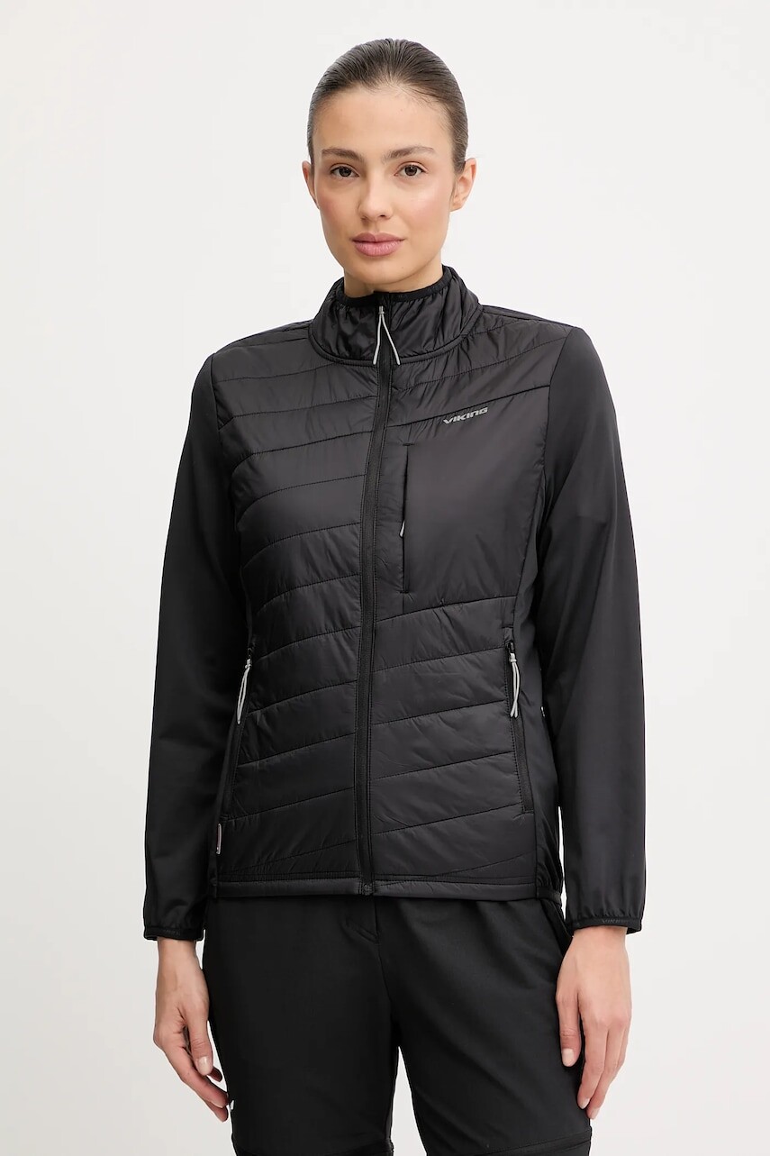 Turistická bunda Viking Zemu čierna farba, 750/27/0717