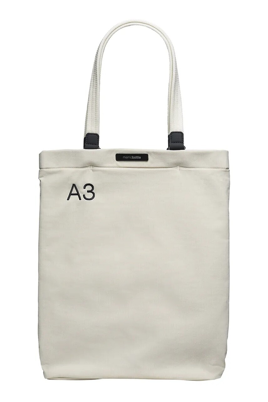 Nákupná taška Memobottle Daily Tote A3 béžová farba